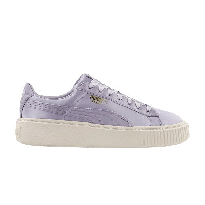 Pre-owned Puma Wmns Basket Platform 'thistle' In Purple