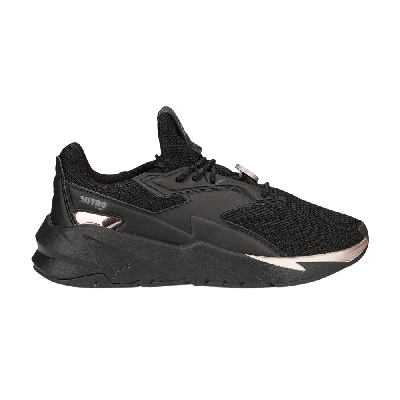 Pre-owned Puma Wmns Fier Nitro Metallic 'black Rose Gold'