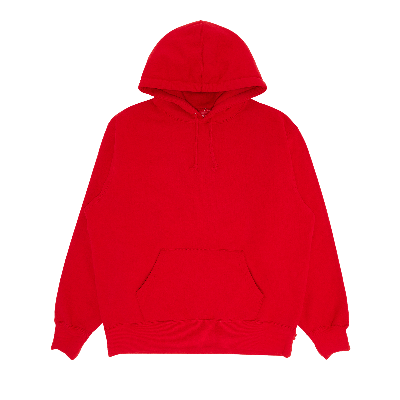 Pre-owned Supreme Satin Appliqué Hooded Sweatshirt 'red'