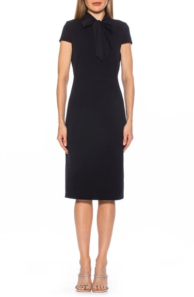 Alexia Admor Carolina Sheath Dress In Navy