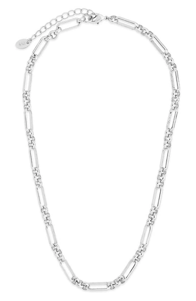 Sterling Forever Large Oval Link Chain Necklace In Silver