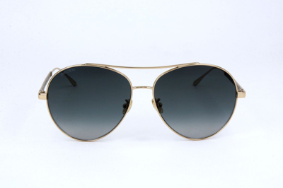 Jimmy Choo Eyewear Noria Round Framed Sunglasses In Black