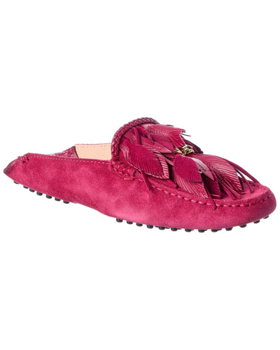 Tod's Feather Suede Loafer In Multi