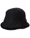 SURELL ACCESSORIES SHEARLING BUCKET HAT