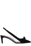 RED VALENTINO REDVALENTINO BOW DETAILED POINTED TOE PUMPS