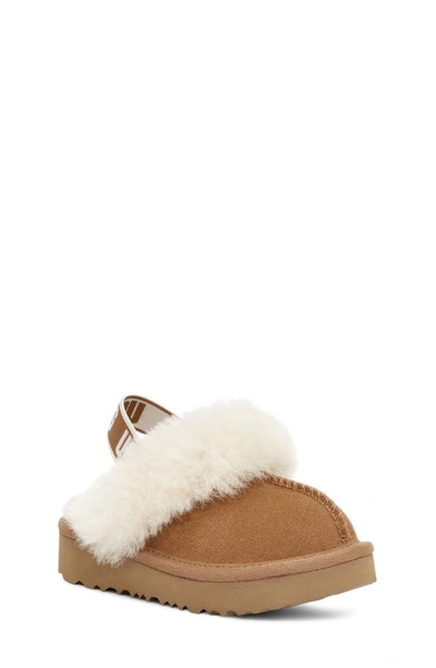 UGG UGG(R) FUNKETTE WATER RESISTANT GENUINE SHEARLING TRIM CLOG