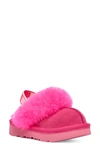 Ugg Kids' Funkette Water Resistant Genuine Shearling Trim Clog In Taffy Pink
