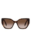Prada Logo Tortoiseshell-frame Sunglasses In Multi