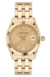 Versace Greca Time Yellow Gold Bracelet Watch