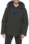 Cole Haan Full Zip Hooded Down Jacket In Black