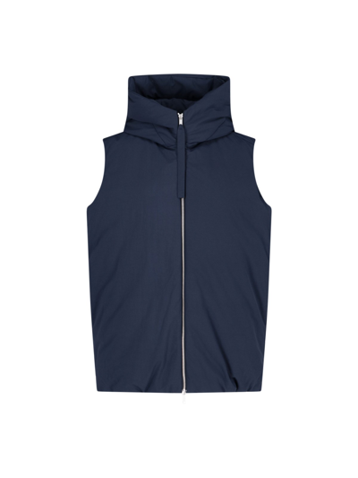 Jil Sander Padded Vest In Blu