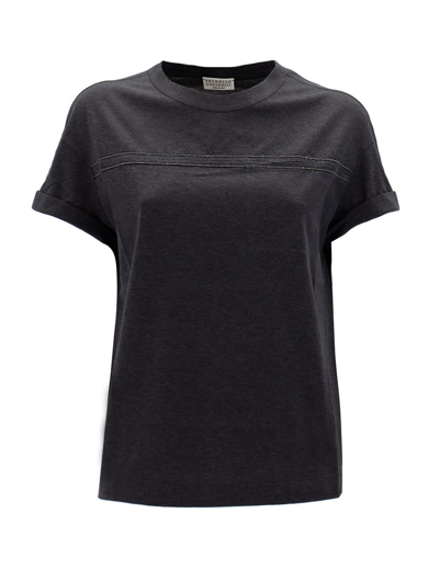Brunello Cucinelli T-shirt In Antracite