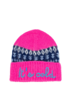 Mc2 Saint Barth Slogan-embroidered Beanie In Emb Cold Icelandic 25