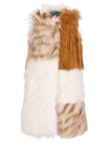 Alabama Muse Oversize Faux-fur Gilet In Milk/caramel
