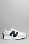 NEW BALANCE 327 SNEAKERS IN WHITE SUEDE AND FABRIC