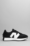 NEW BALANCE 327 SNEAKERS IN BLACK SUEDE AND FABRIC