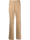 OFF-WHITE SLIM-CUT TAILORED CASHMERE TROUSERS