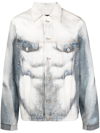 Y/project X Jean Paul Gaultier Body Morph-print Jacket In Blue,white