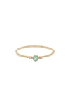 Bony Levy Single Emerald Diamond Ring In 18k Yellow Gold