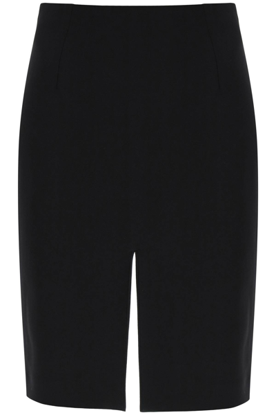 Raf Simons Double Slit Skirt In Black