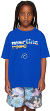 MARTINE ROSE SSENSE EXCLUSIVE KIDS BLUE T-SHIRT