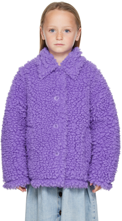 Stand Studio Kids Purple Gwen Jacket In Neon Violet