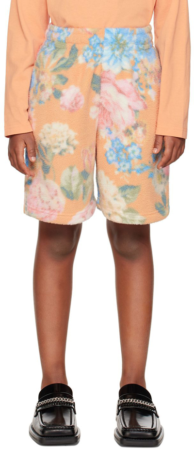Martine Rose Ssense Exclusive Kids Orange Shorts In Org/pnk/blu