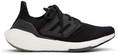 Adidas Originals Kids Black Ultraboost 22 Big Kids Sneakers In Core Black/core Blac