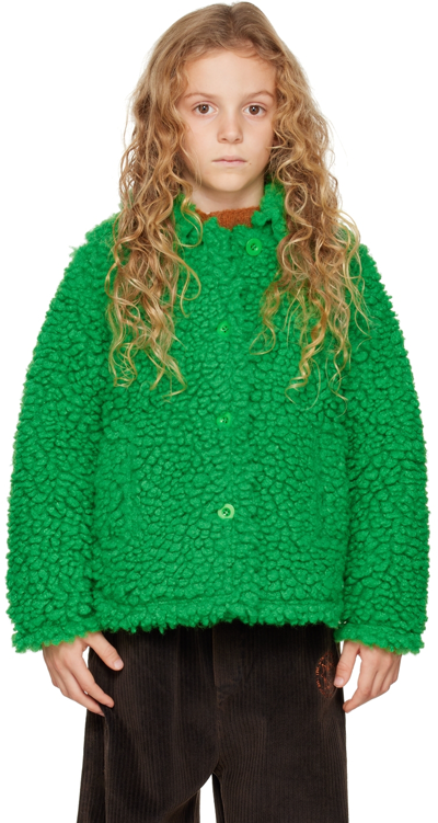Stand Studio Kids' Gwen Teddy Coat In Green