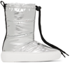 MARNI KIDS SILVER PADDED BOOTS