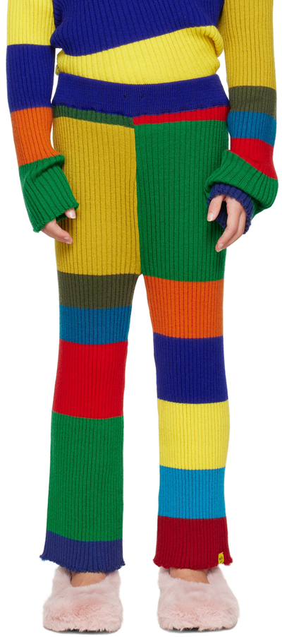 M.a+ Kids Multicolor Stripe Lounge Pants In Multi Stripes