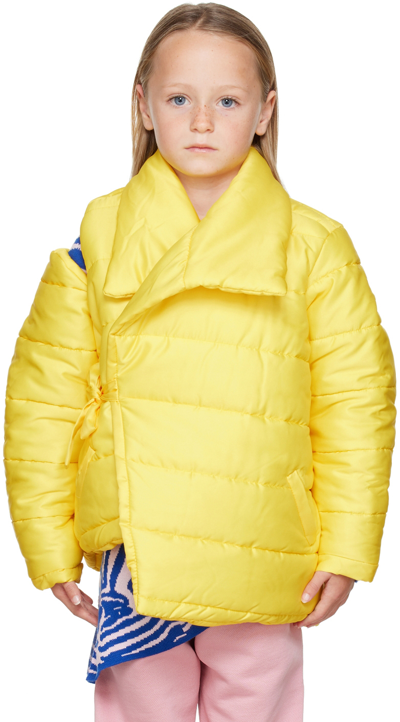 M.a+ Kids Yellow Puffa Jacket