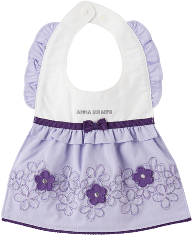 Anna Sui Mini Ssense Exclusive Baby Purple Bib In Lavender 61