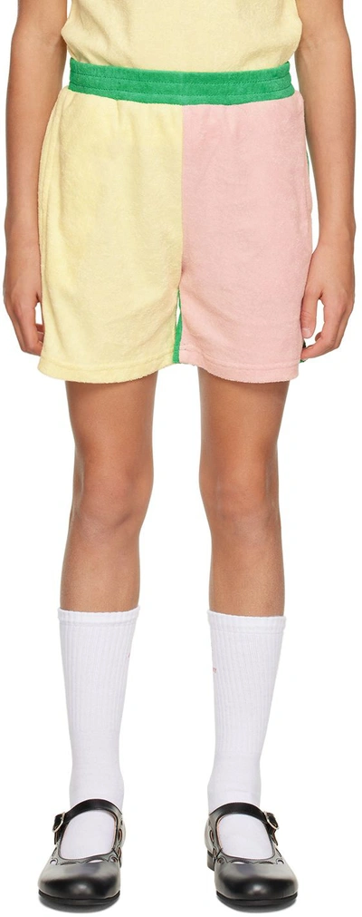 Helmstedt Ssense Exclusive Kids Multicolor Ricco Shorts In Yellow