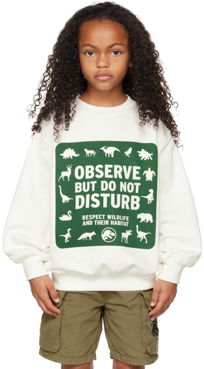 Molo Kids White Jurassic World Edition Monti Sweatshirt In 7875 Observe