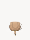 Chloé Petit Sac Porté Épaule Marcie En Cuir Grainé Femme Brun Taille Onesize 100% Cuir De Veau In Brown