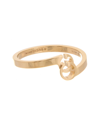 GUCCI Gucci Gold Over Silver Heart Trademark Ring