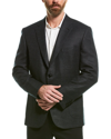 Brioni Single-breasted Wool Blazer In Grey