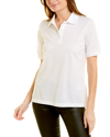 Burberry Tb Monogram Cotton Polo Shirt In White
