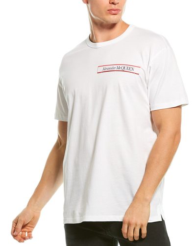 Alexander Mcqueen Men's  White Cotton T Shirt