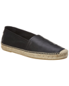 Saint Laurent Logo Espadrilles In Black In Black