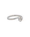 Gucci 18k White Gold Interlocking G Diamond Ring In White