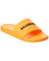 Balenciaga Rubber Pool Slide In Orange
