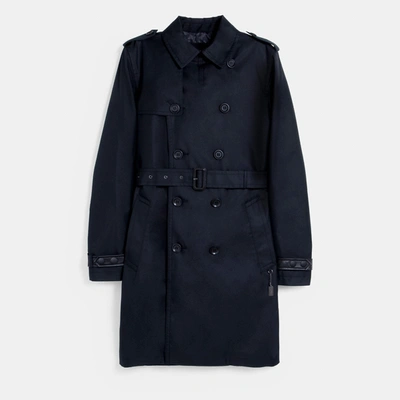 Coach Outlet Trench Coat In Blue