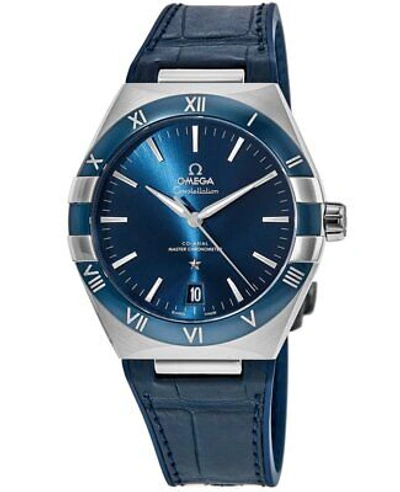 Pre-owned Omega Constellation Blue Dial Blue Men's Watch 131.33.41.21.03.001