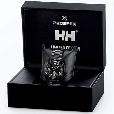Pre-owned Seiko Prospex Sbdc181 Helly Hansen Limited Automatic Watch Black Diver Scuba