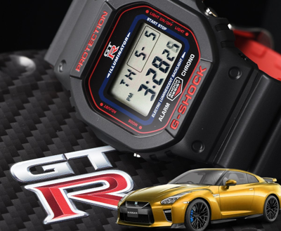 Pre-owned Nissan Gt-r G-shock Collaboration Watch 4th 2022 Dw-5000 Model Limited Jp
