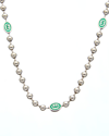 Gucci Sterling Silver Interlocking G Necklace In White