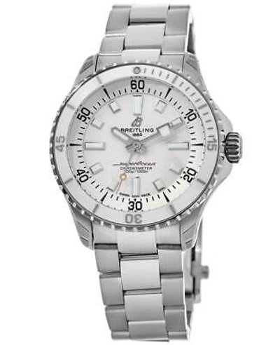 Pre-owned Breitling Superocean Automatic 36 White Dial Women's Watch A17377211a1a1