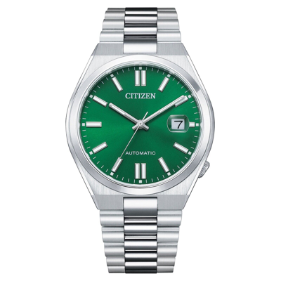 Pre-owned Citizen Brand Unused  Nj0150-81x Green Automatic Mechanical Watch Oyster